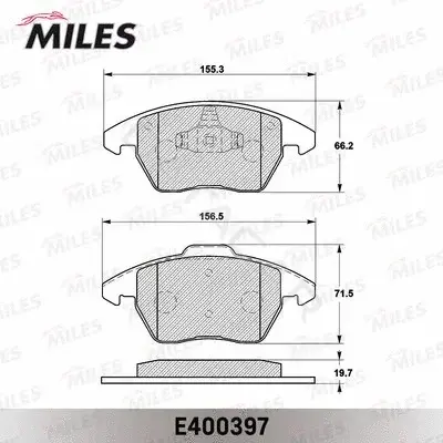 Тормозные колодки MILES E400397
