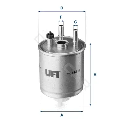 Топливный фильтр UFI 24.114.00