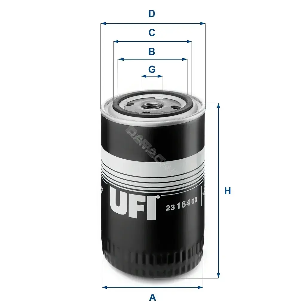 Масляный фильтр UFI 23.164.00