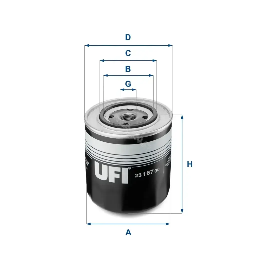 Масляный фильтр UFI 23.167.00