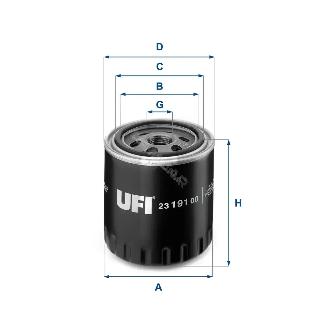 Масляный фильтр UFI 23.191.00