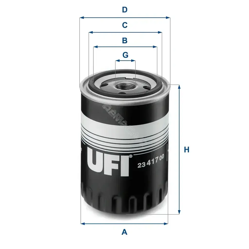 Масляный фильтр UFI 23.417.00