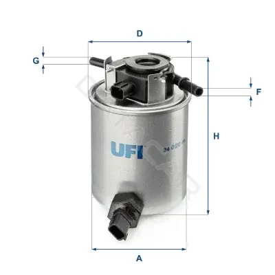 Топливный фильтр UFI 24.020.01