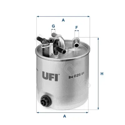 Топливный фильтр UFI 24.026.01
