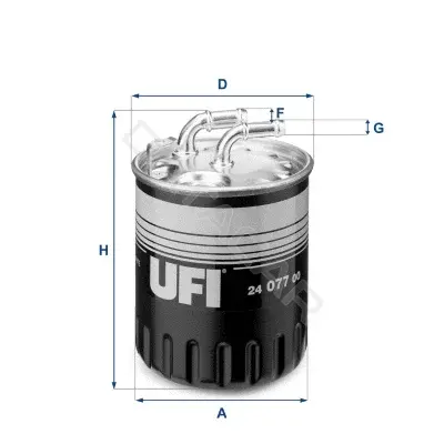Топливный фильтр UFI 24.077.00