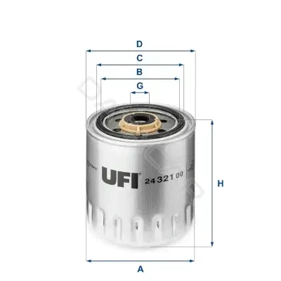 Топливный фильтр UFI 24.321.00