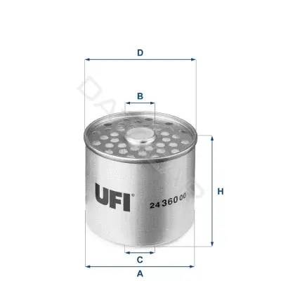 Топливный фильтр UFI 24.360.00
