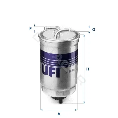 Топливный фильтр UFI 24.365.00