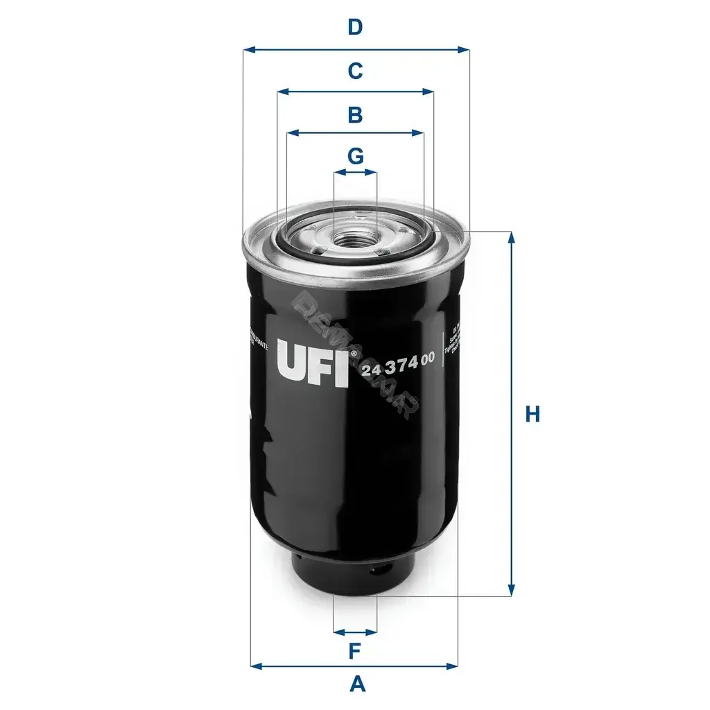 Топливный фильтр UFI 24.374.00
