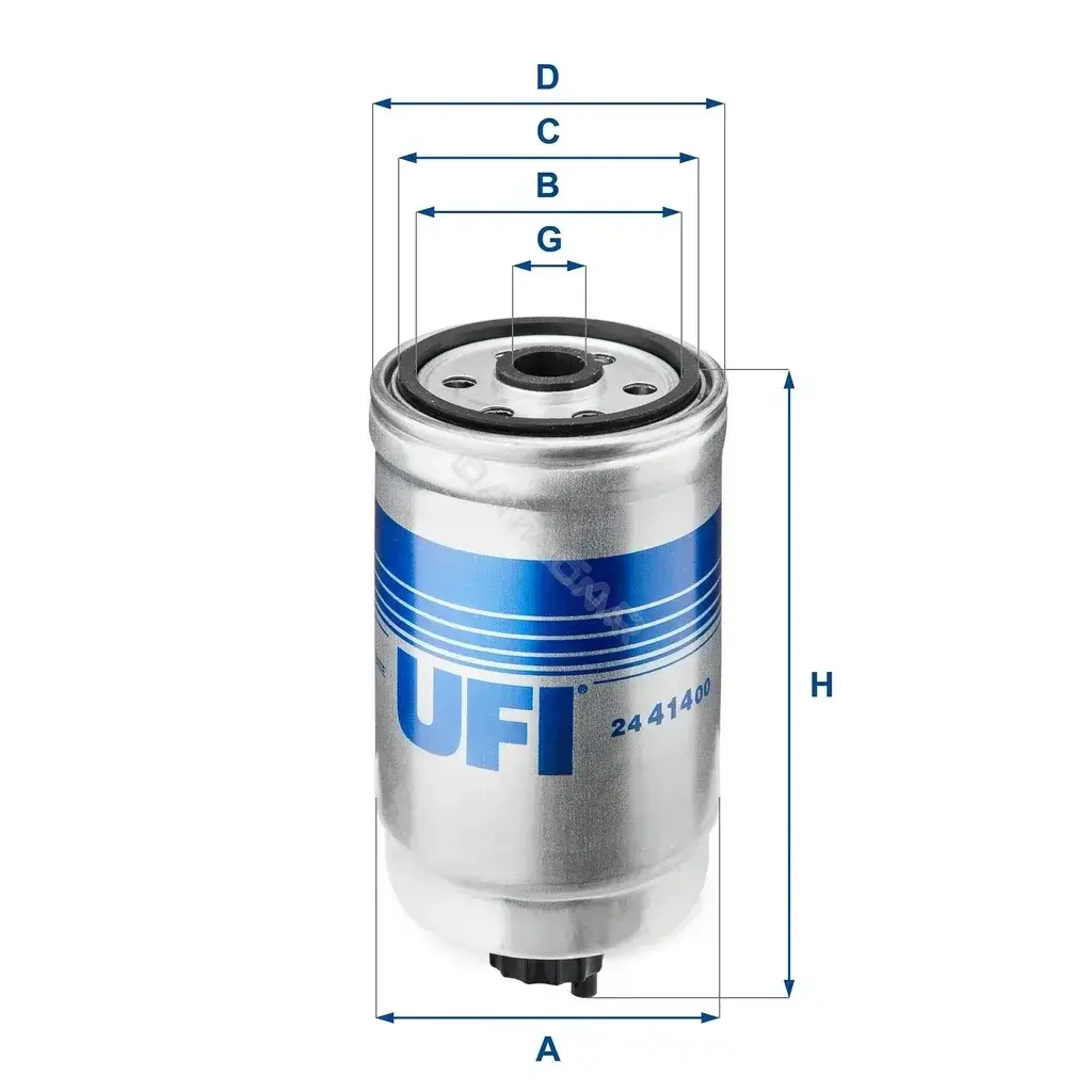 Топливный фильтр UFI 24.414.00
