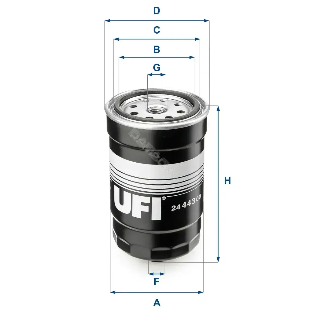 Топливный фильтр UFI 24.443.00