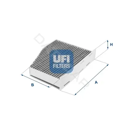 Фильтр салонный UFI 54.124.00