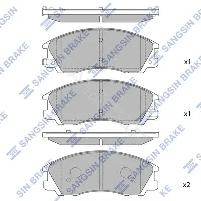 Тормозные колодки Hi-Q SP1097