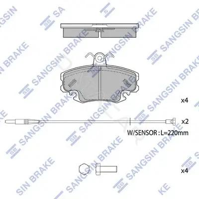 Тормозные колодки Hi-Q SP1243