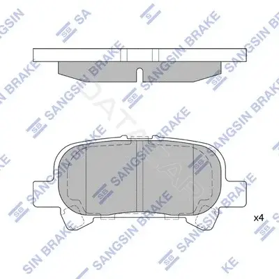 Тормозные колодки Hi-Q SP1364