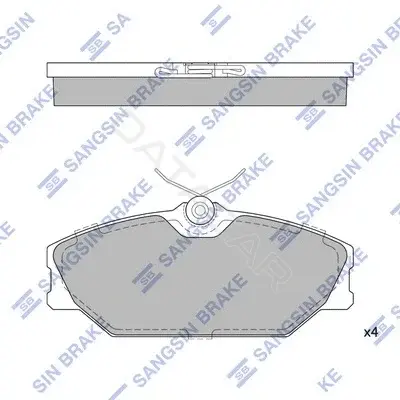 Тормозные колодки Hi-Q SP1483A