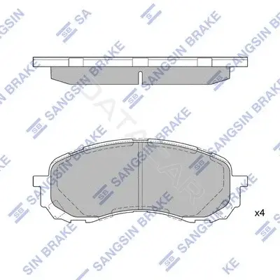 Тормозные колодки Hi-Q SP1629