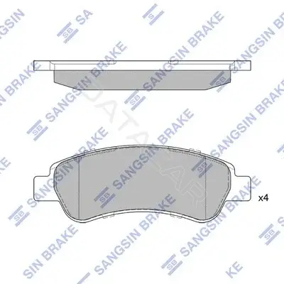 Тормозные колодки Hi-Q SP1727