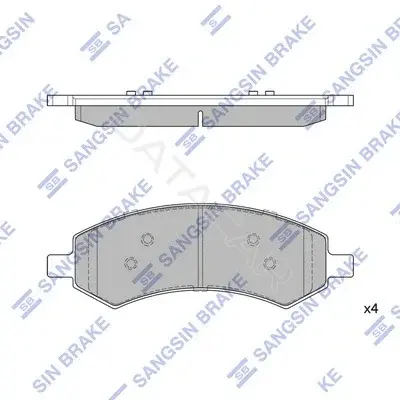 Тормозные колодки Hi-Q SP1785