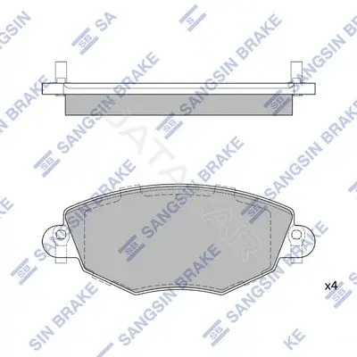 Тормозные колодки Hi-Q SP2030