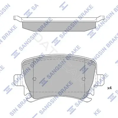 Тормозные колодки Hi-Q SP2099