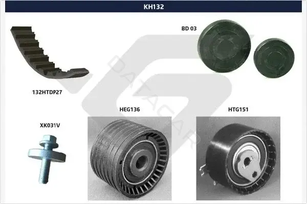Комплект ГРМ HUTCHINSON KH132