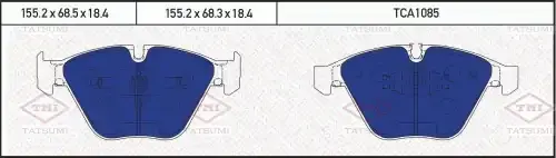 Тормозные колодки TATSUMI TCA1085