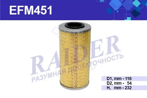 Масляный фильтр RAIDER EFM451