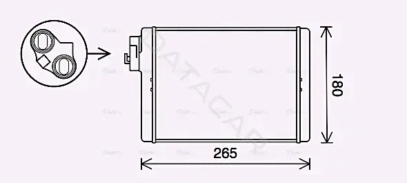 Радиатор печки AVA AI6408