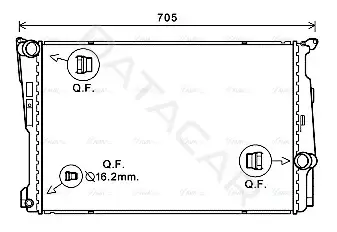 Радиатор охлаждения AVA BW2546