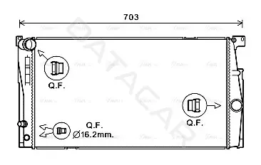 Радиатор охлаждения AVA BW2549
