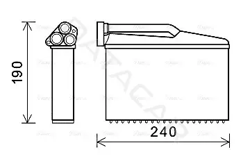 Радиатор печки AVA BWA6541