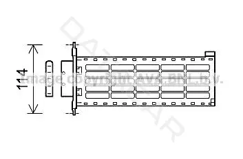 Радиатор печки AVA CN6306