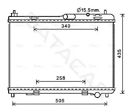 Радиатор охлаждения AVA FD2605