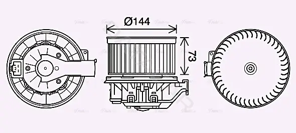 Моторчик печки AVA FD8632