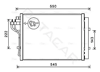 Радиатор кондиционера AVA HY5445D