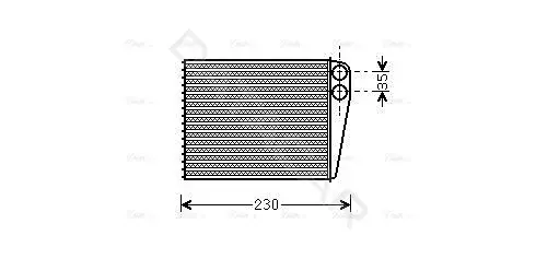 Радиатор печки AVA MSA6465