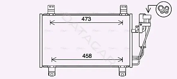 Радиатор кондиционера AVA MZ5283D