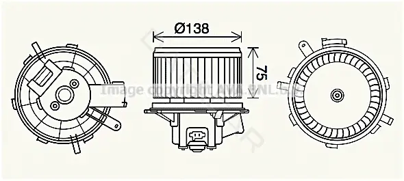 Моторчик печки AVA PE8406