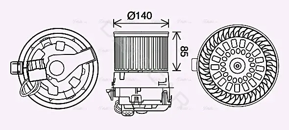Моторчик печки AVA PE8558