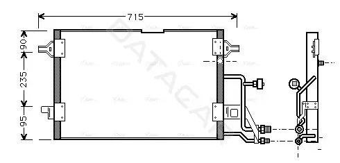 Радиатор кондиционера AVA AI5116