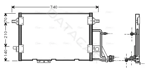 Радиатор кондиционера AVA AI5137