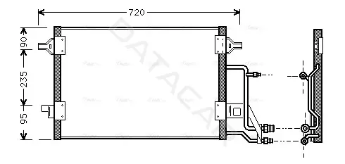 Радиатор кондиционера AVA AI5140
