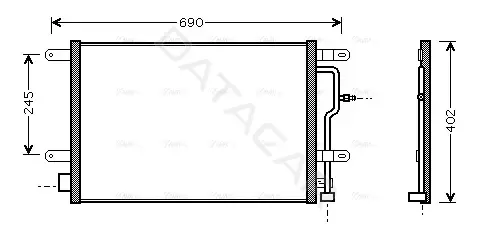 Радиатор кондиционера AVA AI5194