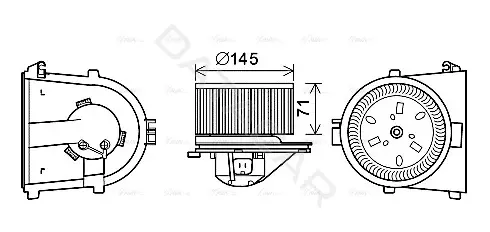 Моторчик печки AVA AI8376