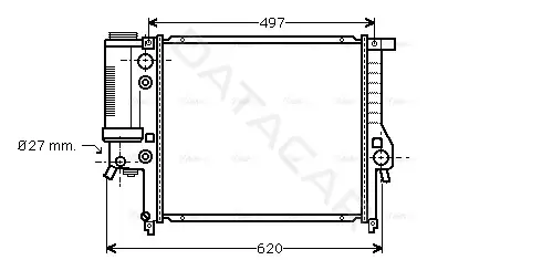 Радиатор охлаждения AVA BW2125