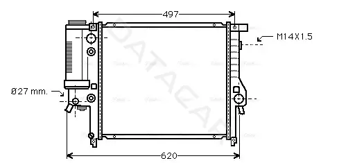 Радиатор охлаждения AVA BW2137