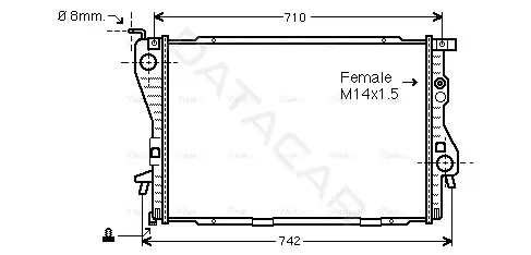 Радиатор охлаждения AVA BW2202