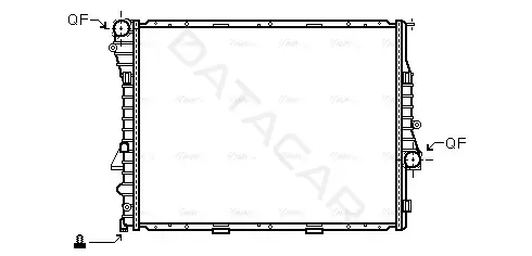 Радиатор охлаждения AVA BW2274