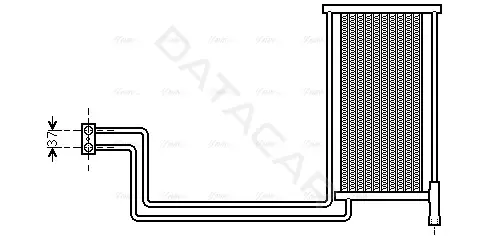 Радиатор АКПП AVA BW3368